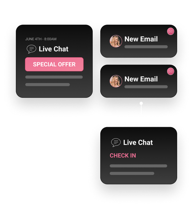 Drive engagement with timely chats